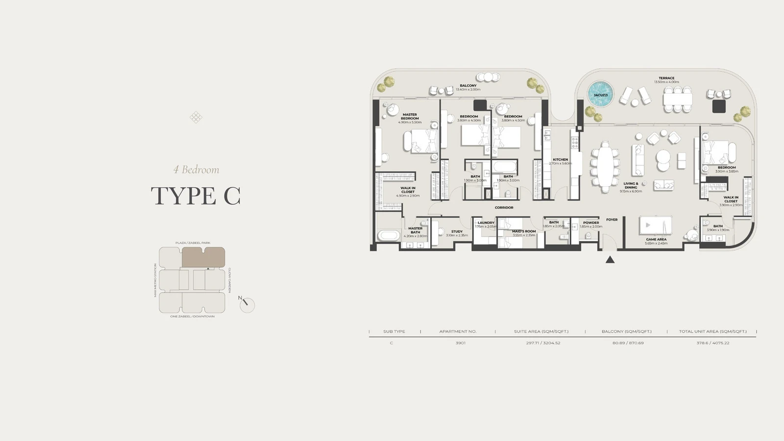 Floor plan for Type C