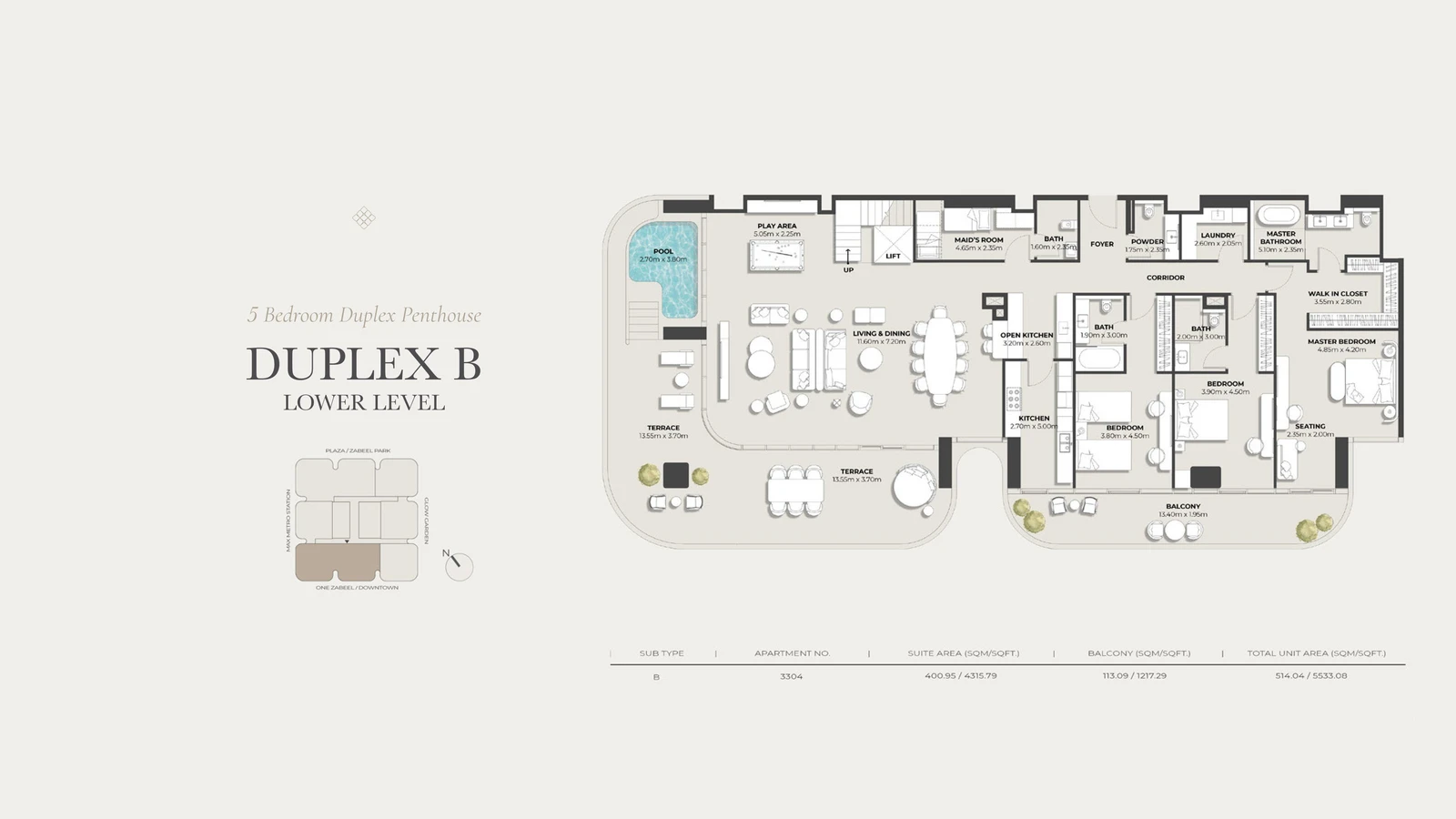 Floor plan for Type B