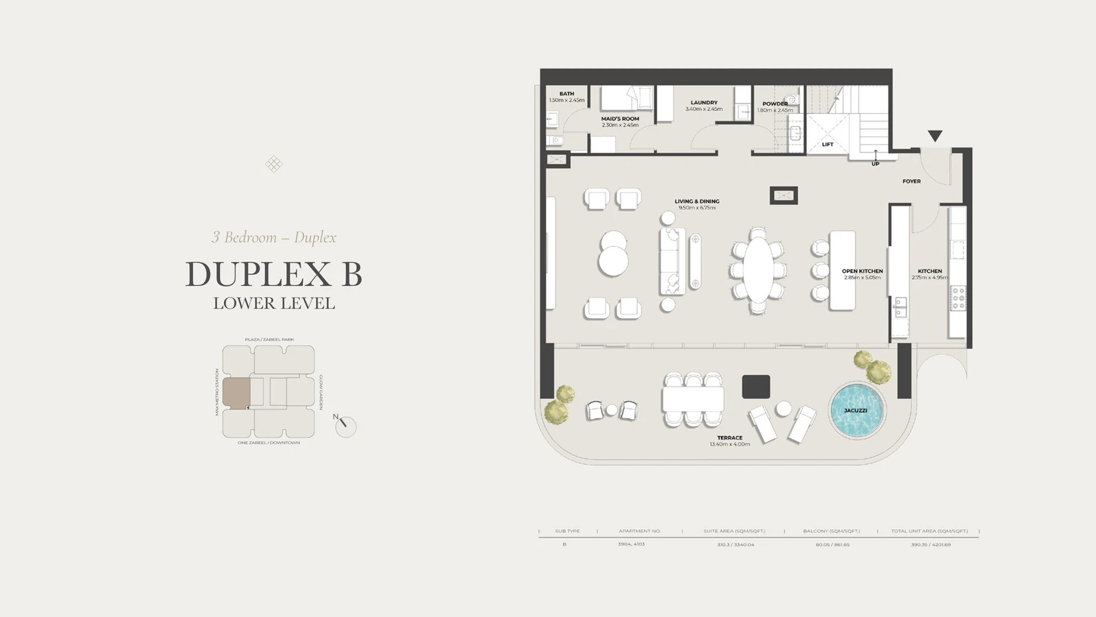 Floor plan for Type B