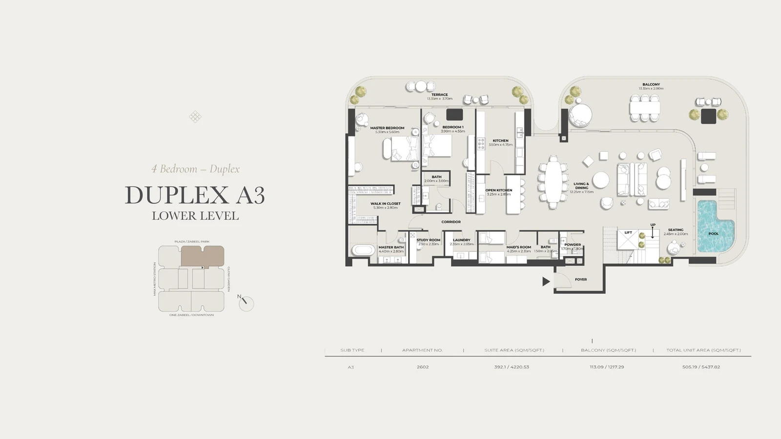 Floor plan for Type A3