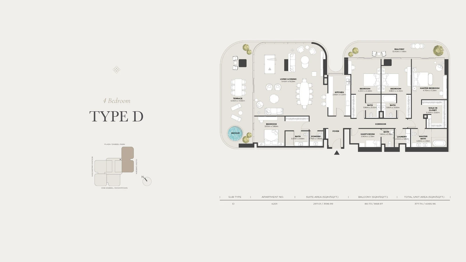 Floor plan for Type D