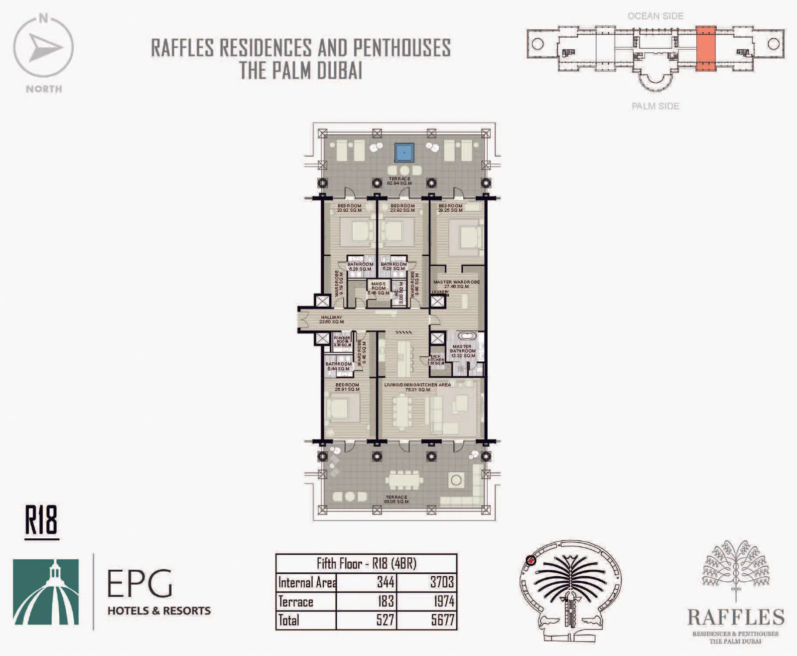 Floor plan for Type R18