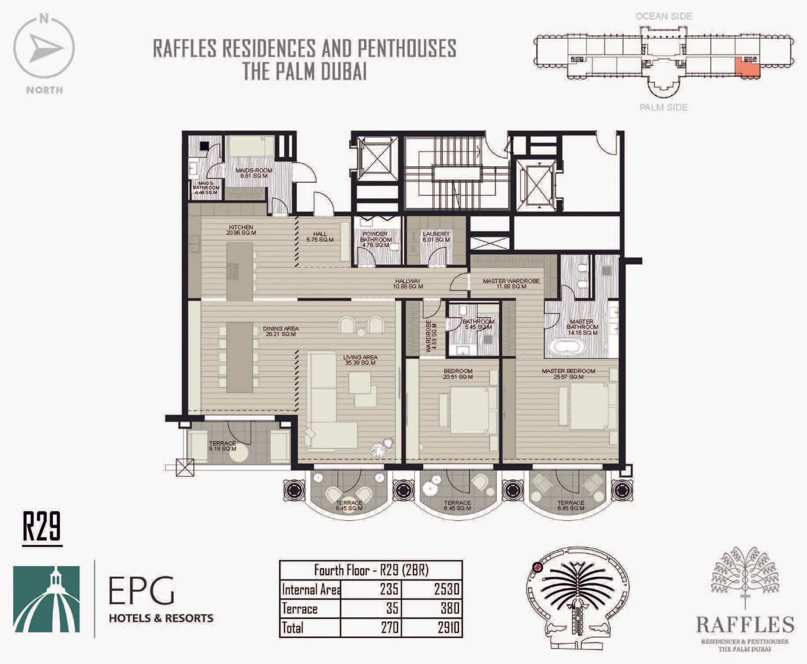 Floor plan for Type R29