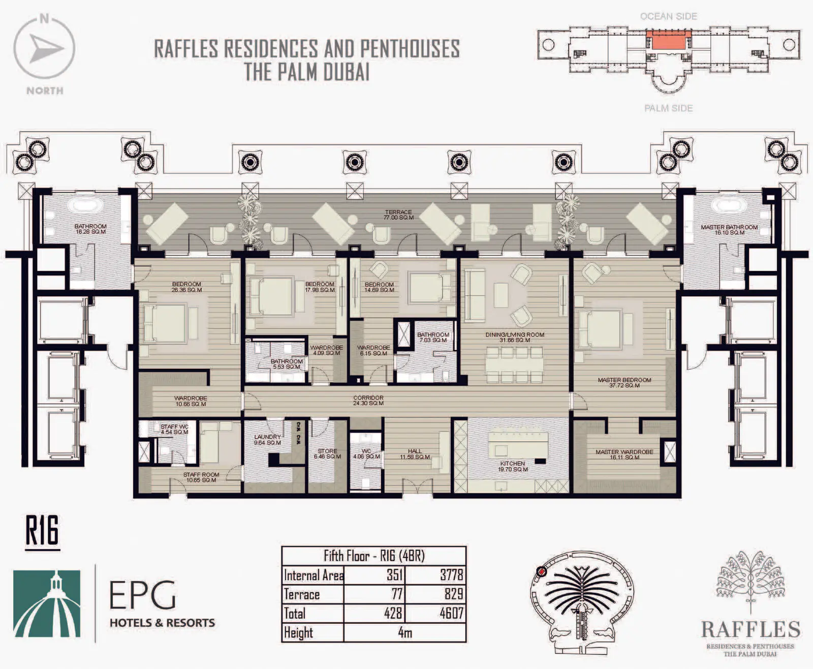 Floor plan for Type R16