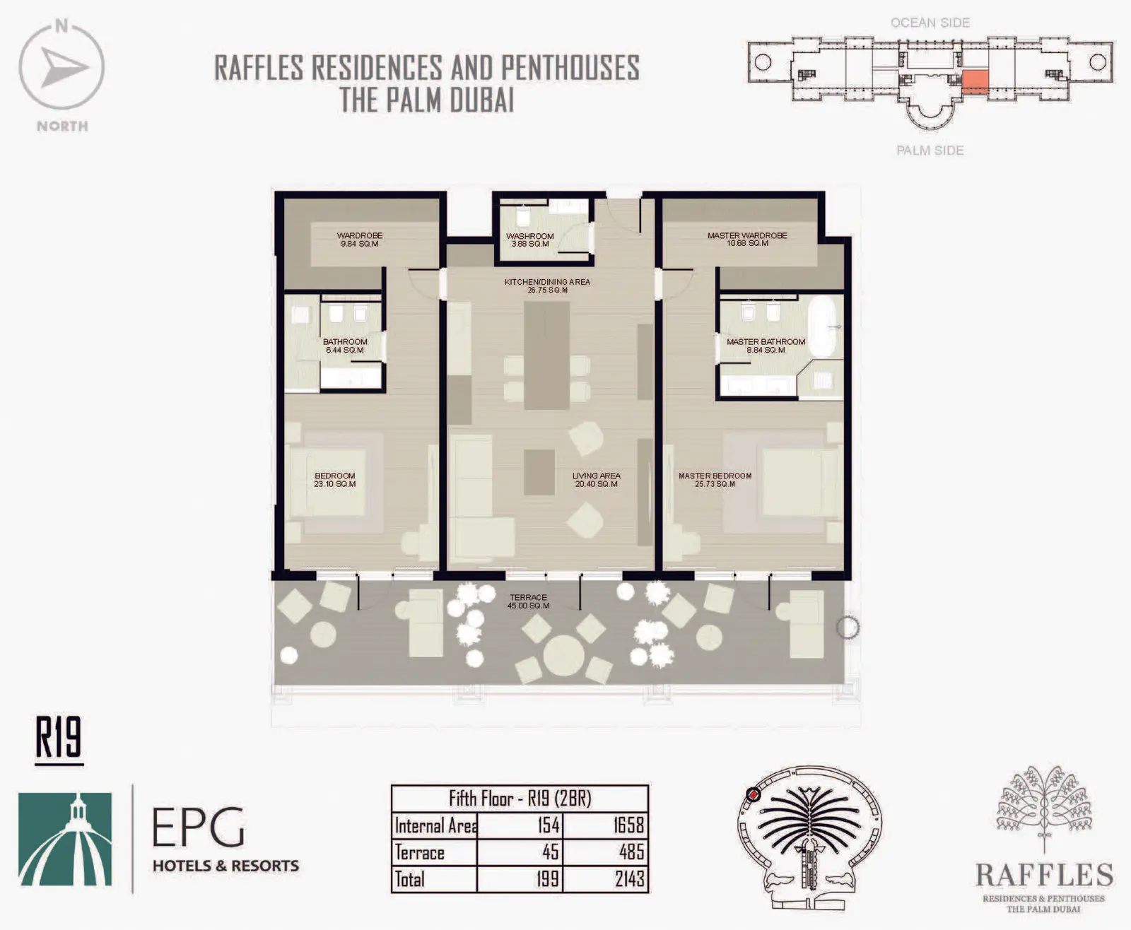 Floor plan for Type R19