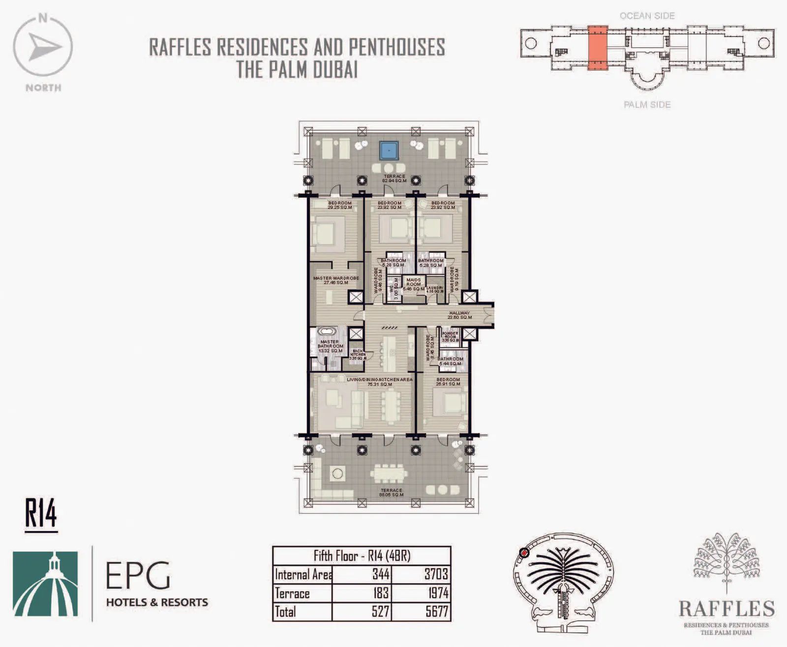 Floor plan for Type R14