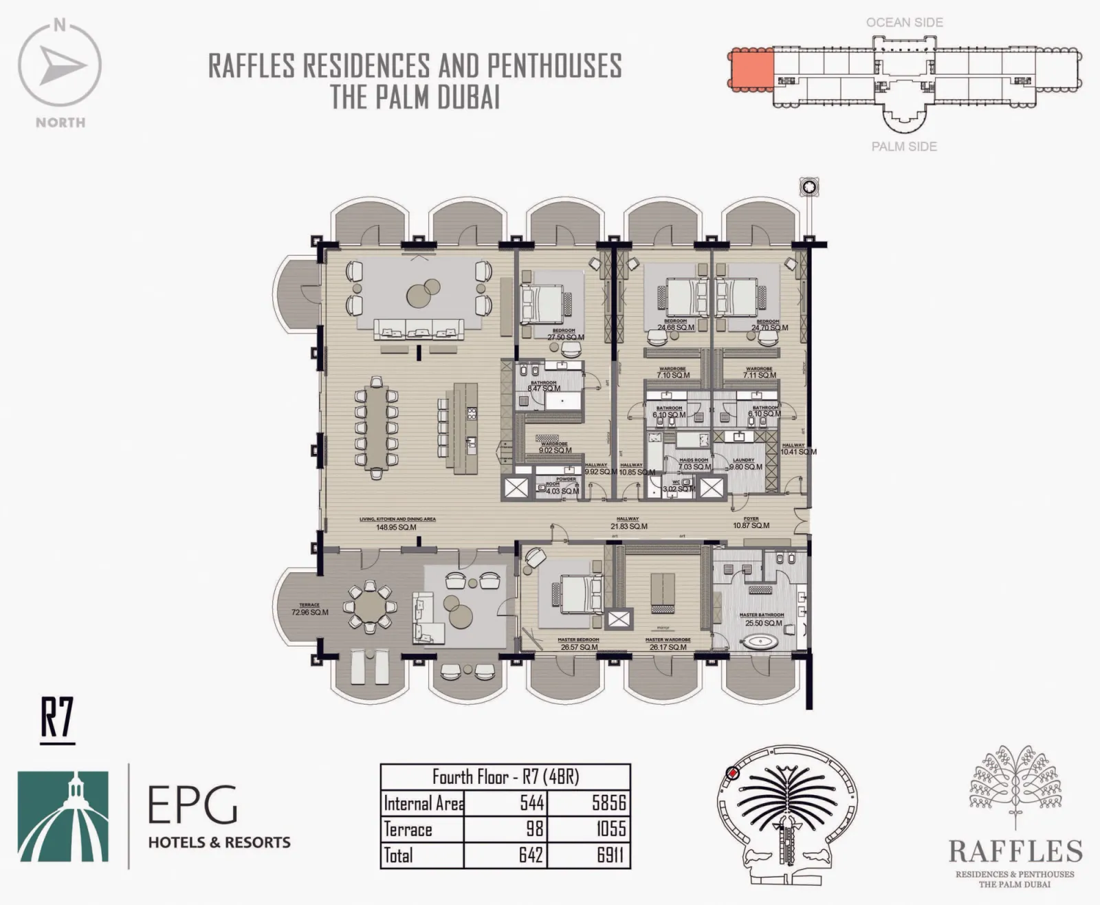Floor plan for Type R7