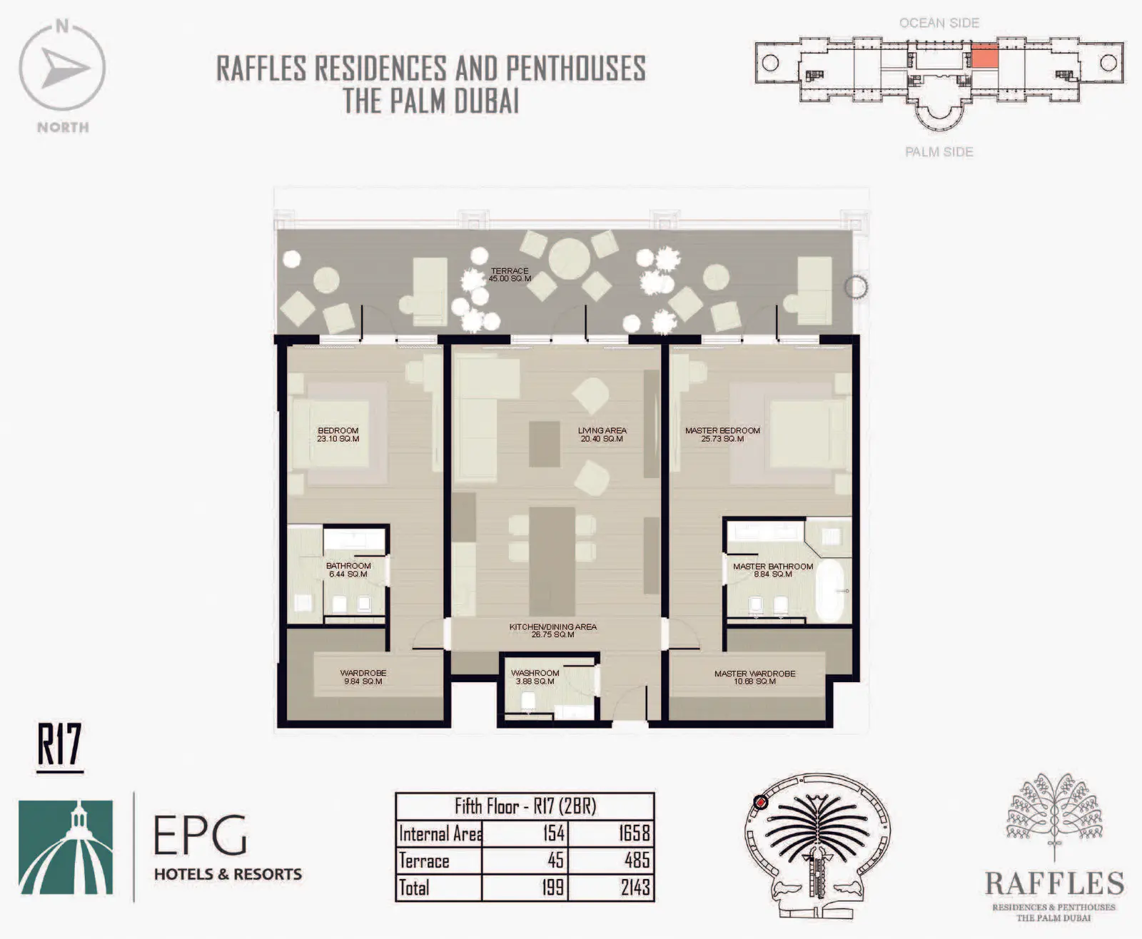 Floor plan for Type R17