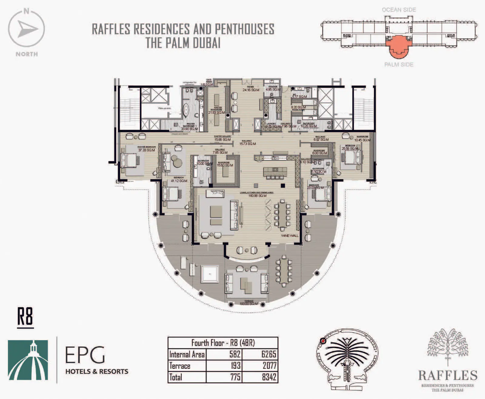 Floor plan for Type R8