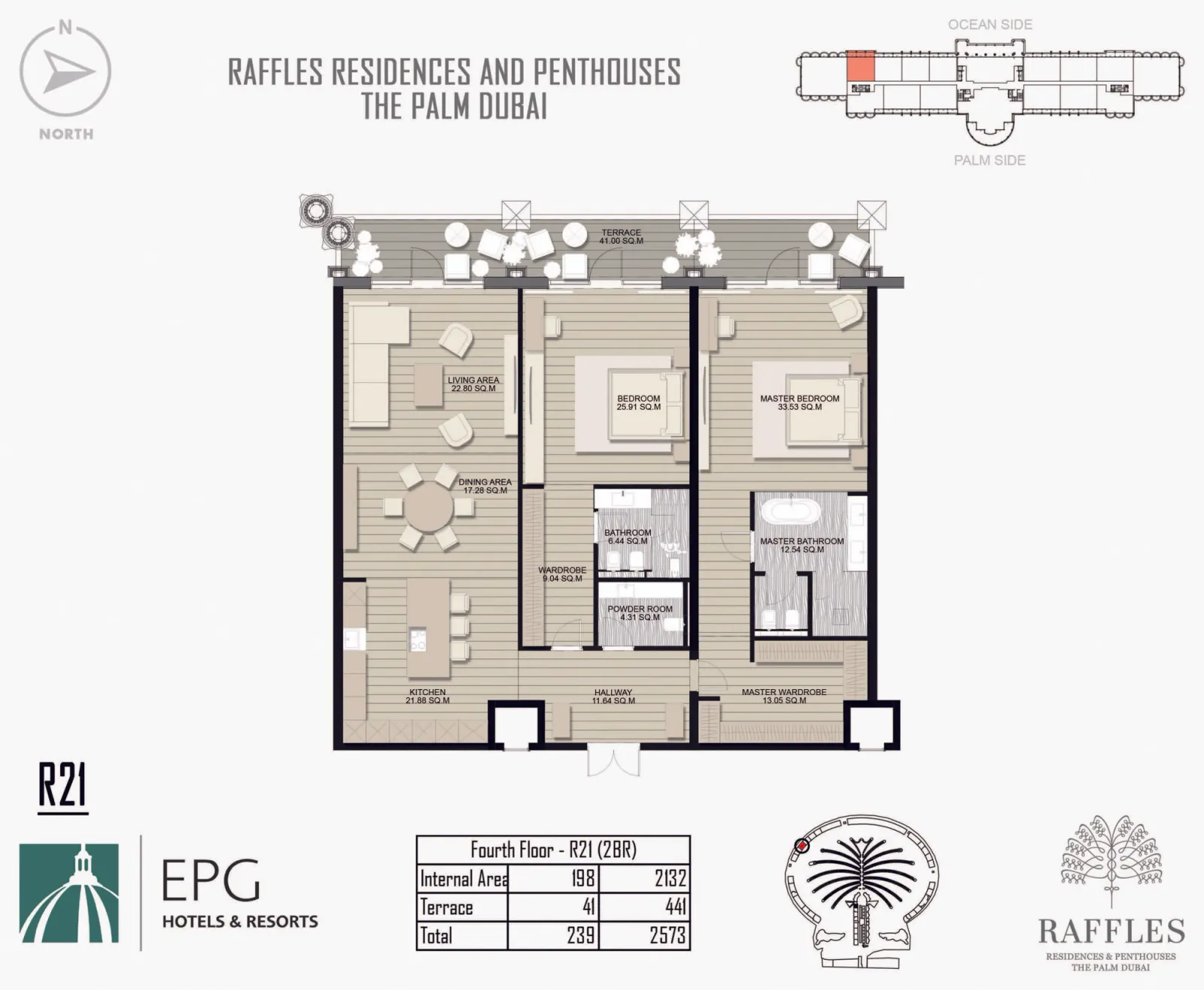 Floor plan for Type R21