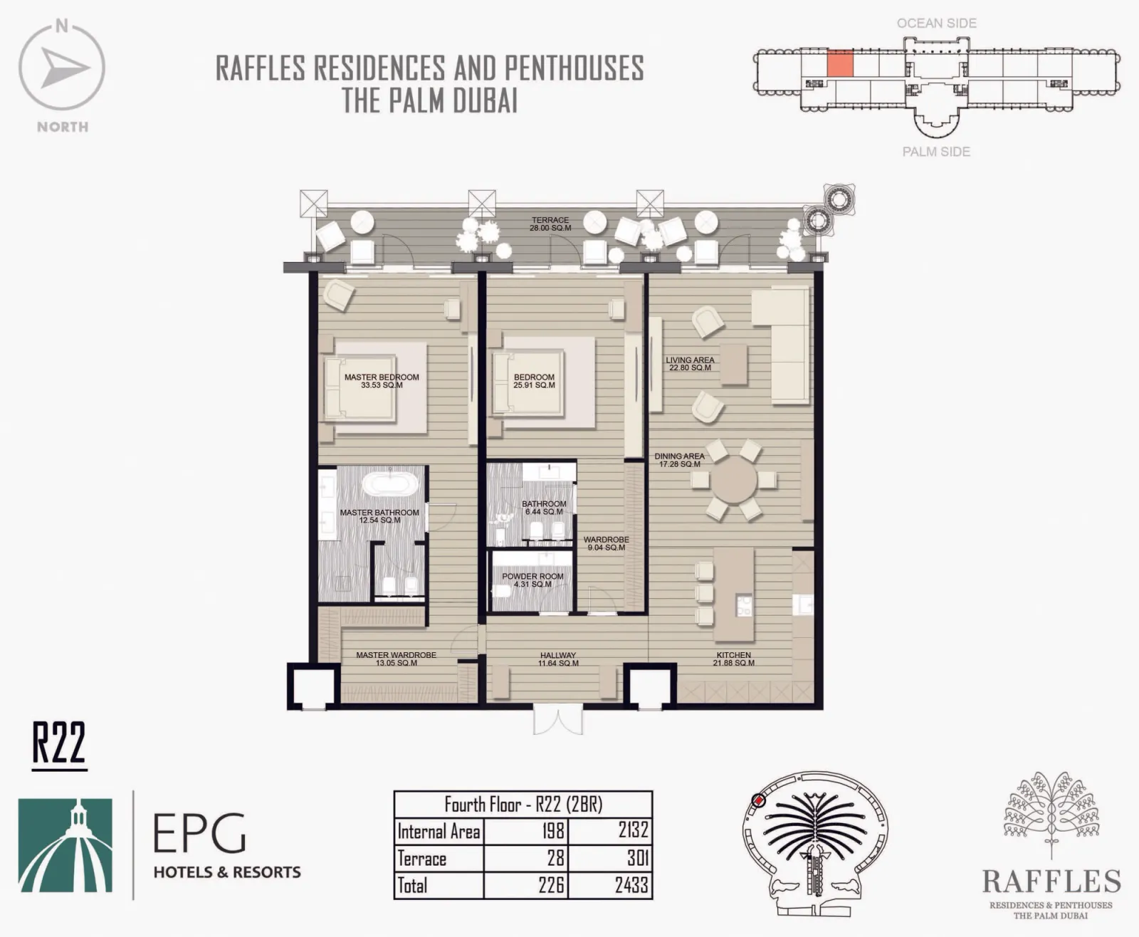 Floor plan for Type R22