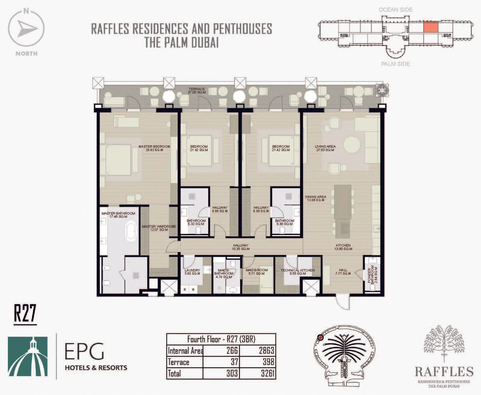 Floor plan for Type R27