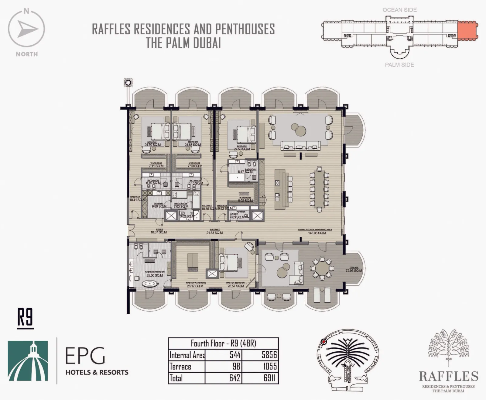 Floor plan for Type R9