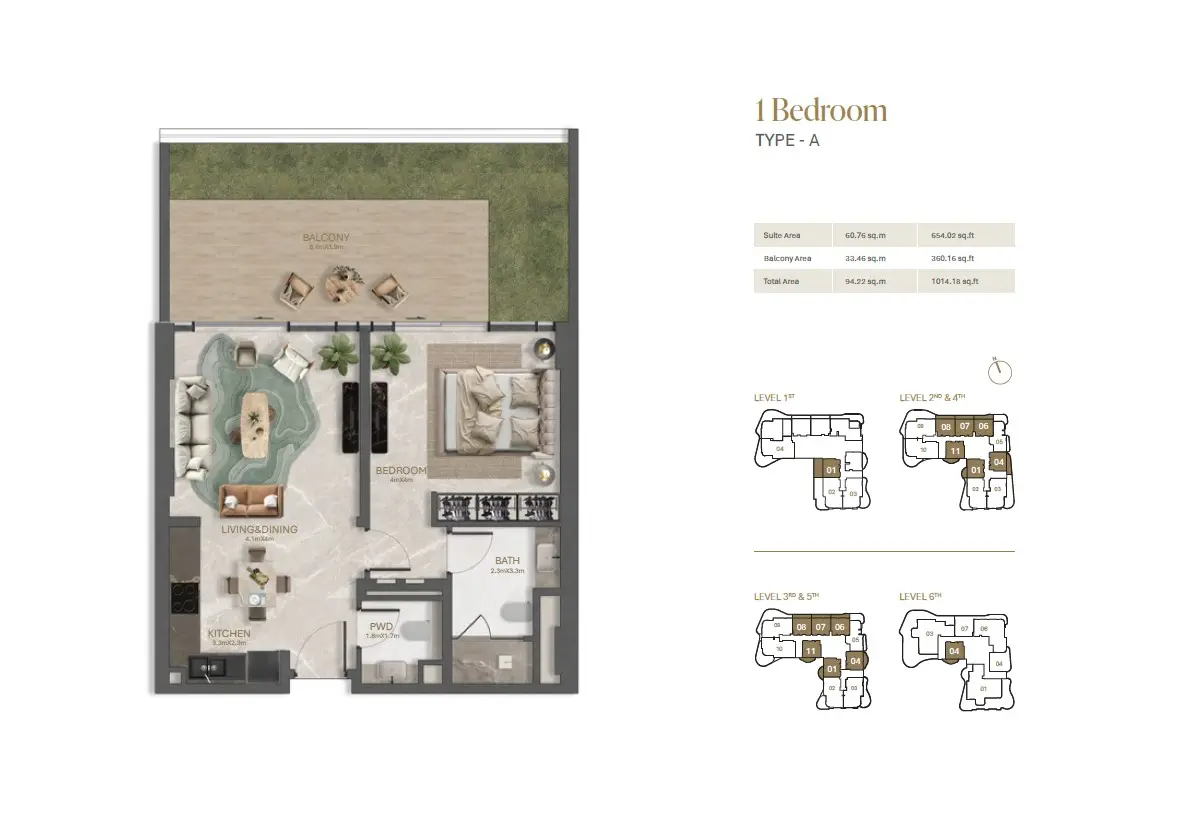 Floor plan for Type A