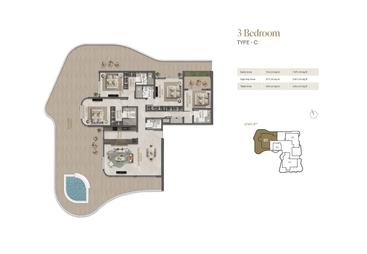 Floor plan for Type C