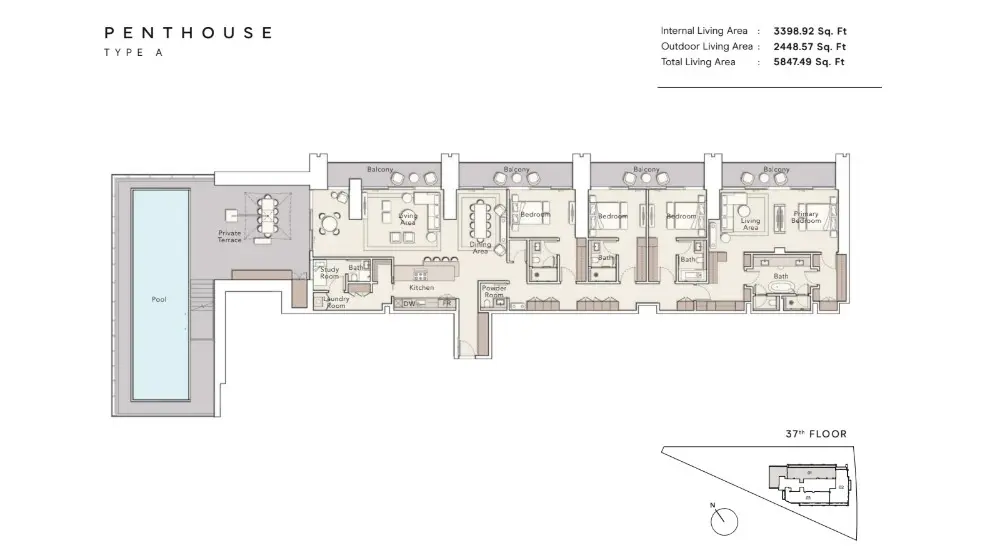 Floor plan for Type A