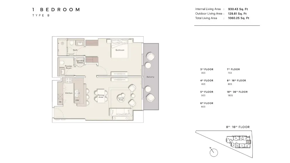 Floor plan for Type B