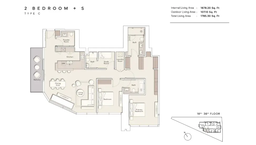 Floor plan for Type C-S