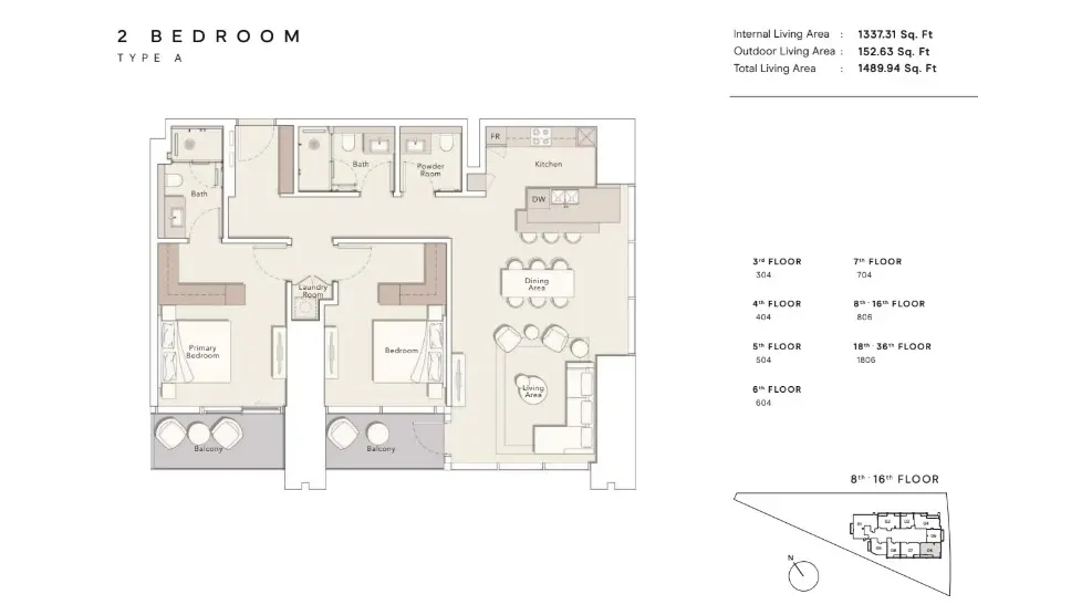 Floor plan for Type A