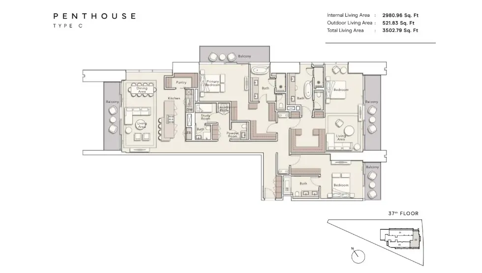 Floor plan for Type C