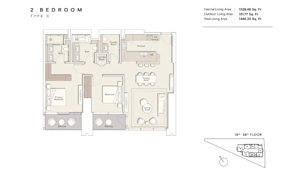 Floor plan for Type C