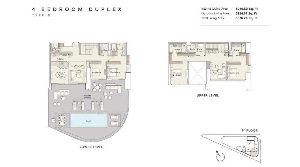 Floor plan for Type B
