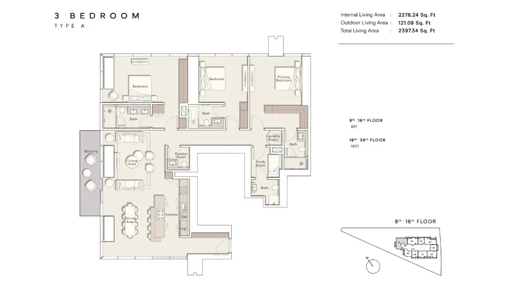 Floor plan for Type A