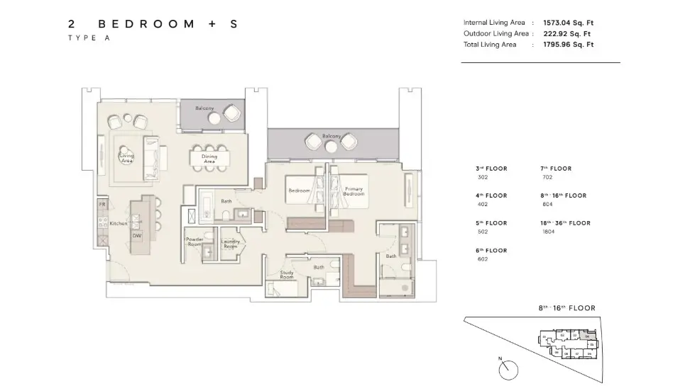 Floor plan for Type A-S