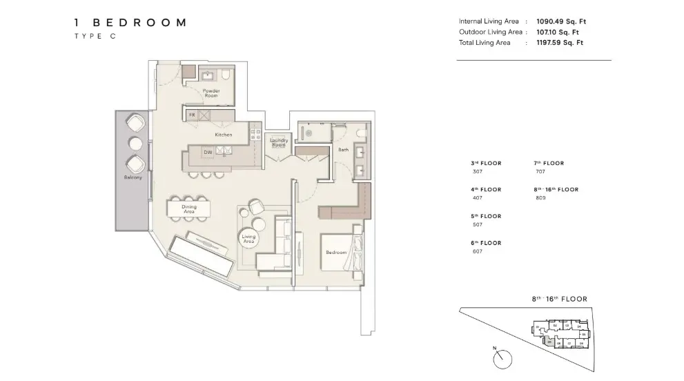 Floor plan for Type C