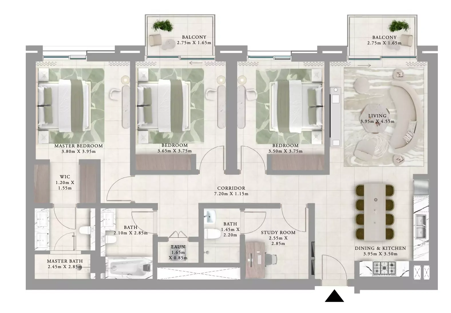 Floor plan for Type B