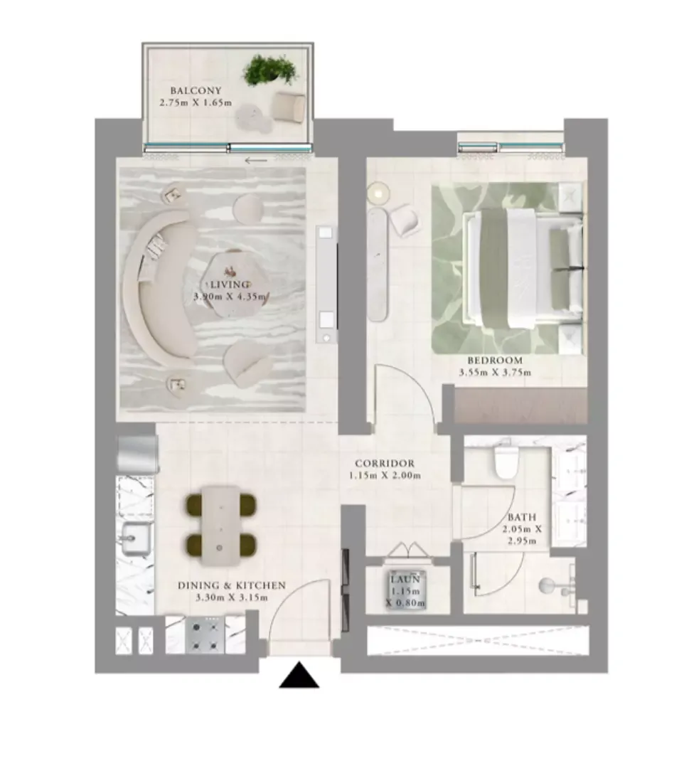 Floor plan for Type B