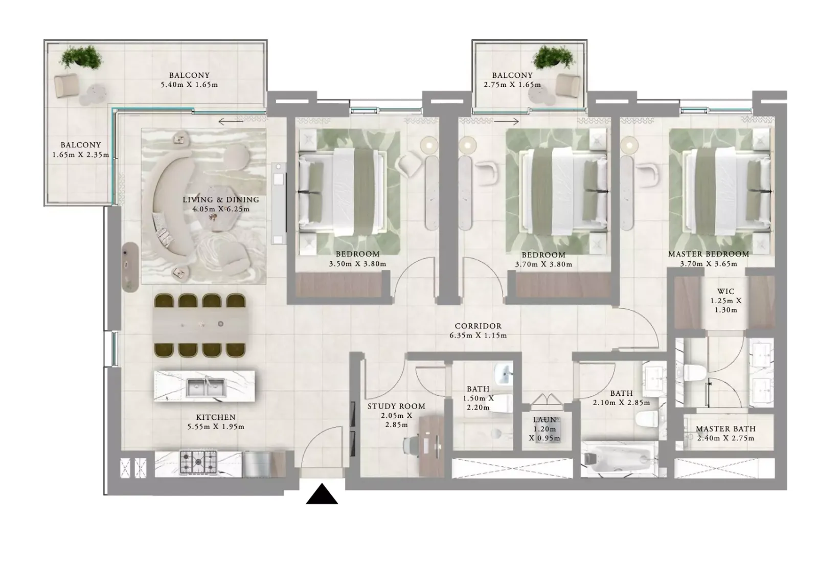 Floor plan for Type A