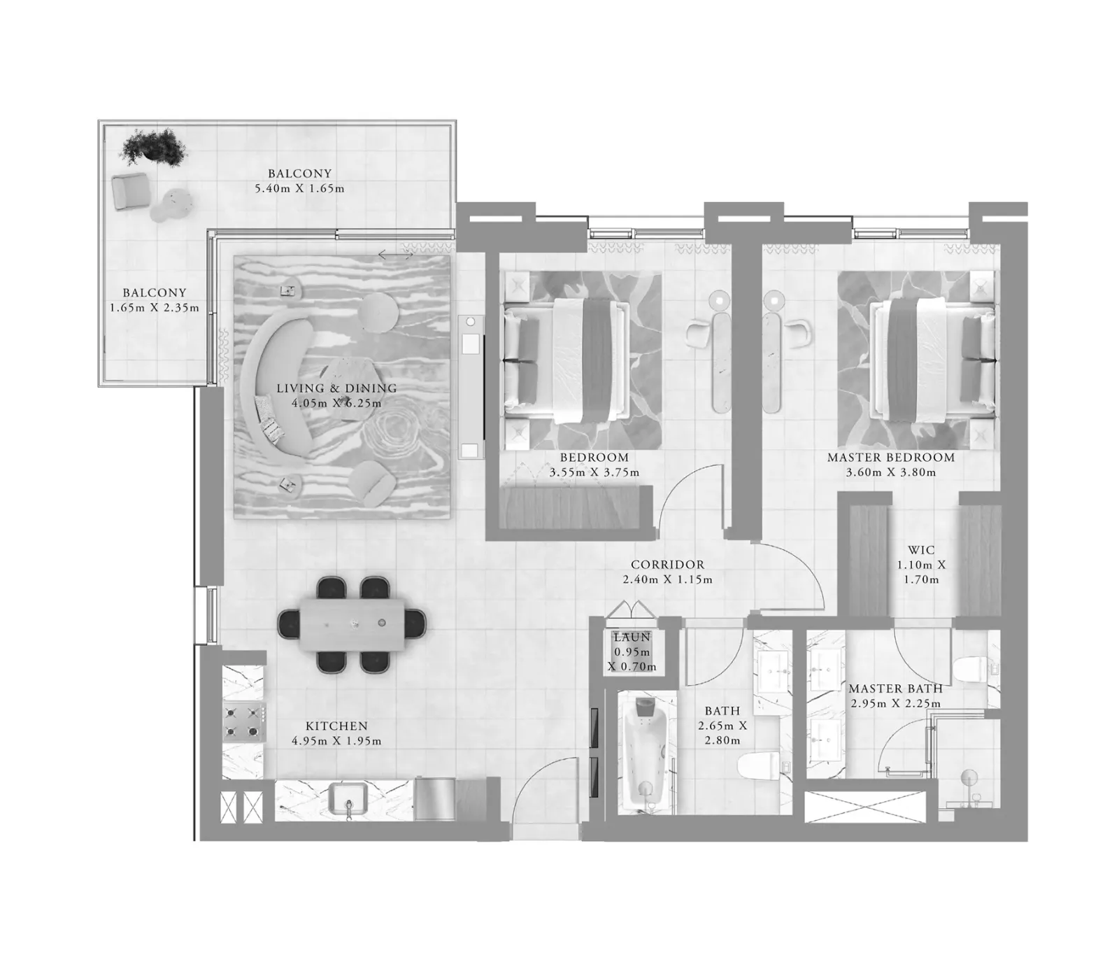 Floor plan for Type C