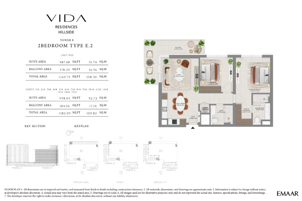 Floor plan for Type E.2