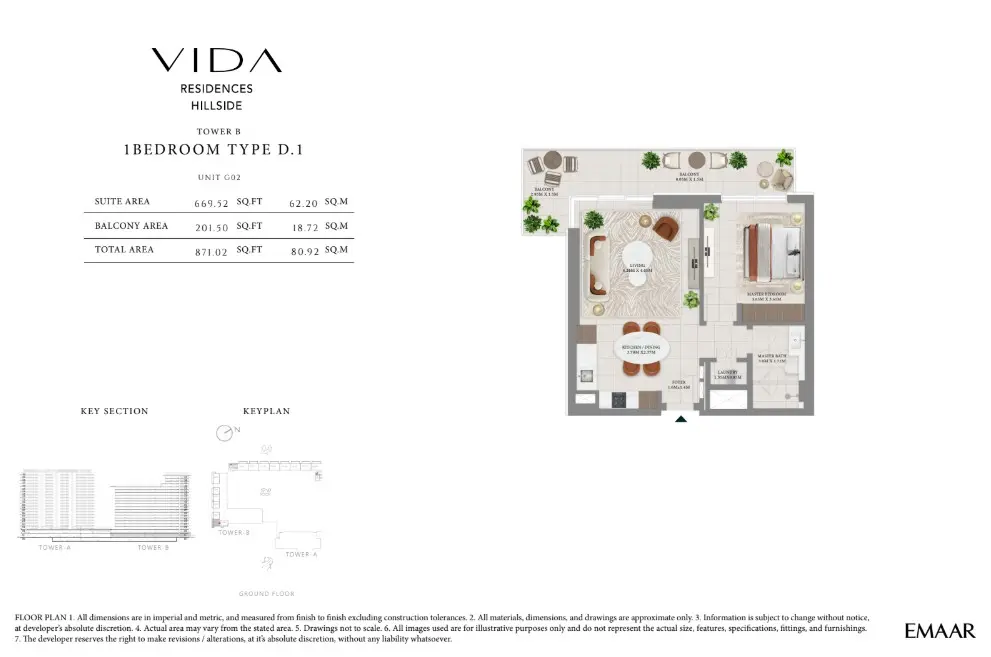 Floor plan for Type D.1