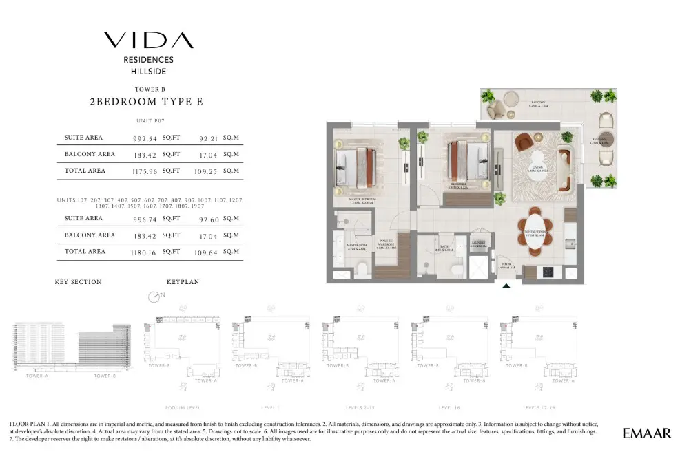 Floor plan for Type E