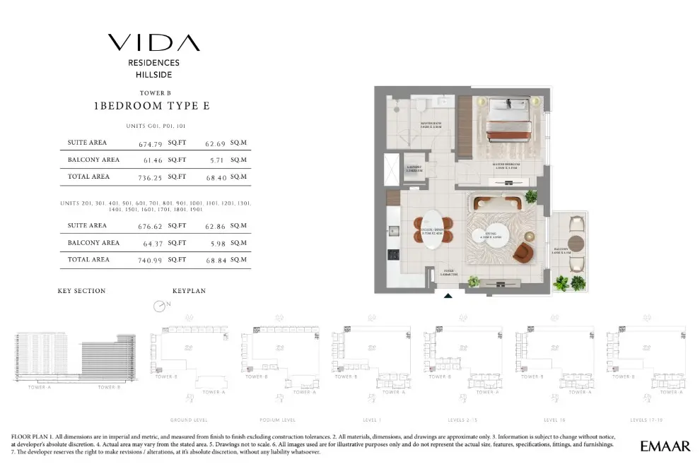 Floor plan for Type E