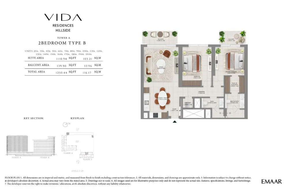 Floor plan for Type B