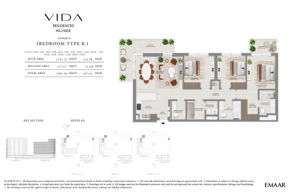 Floor plan for Type B.1