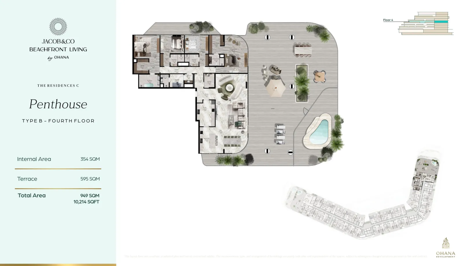 Floor plan for Type B4