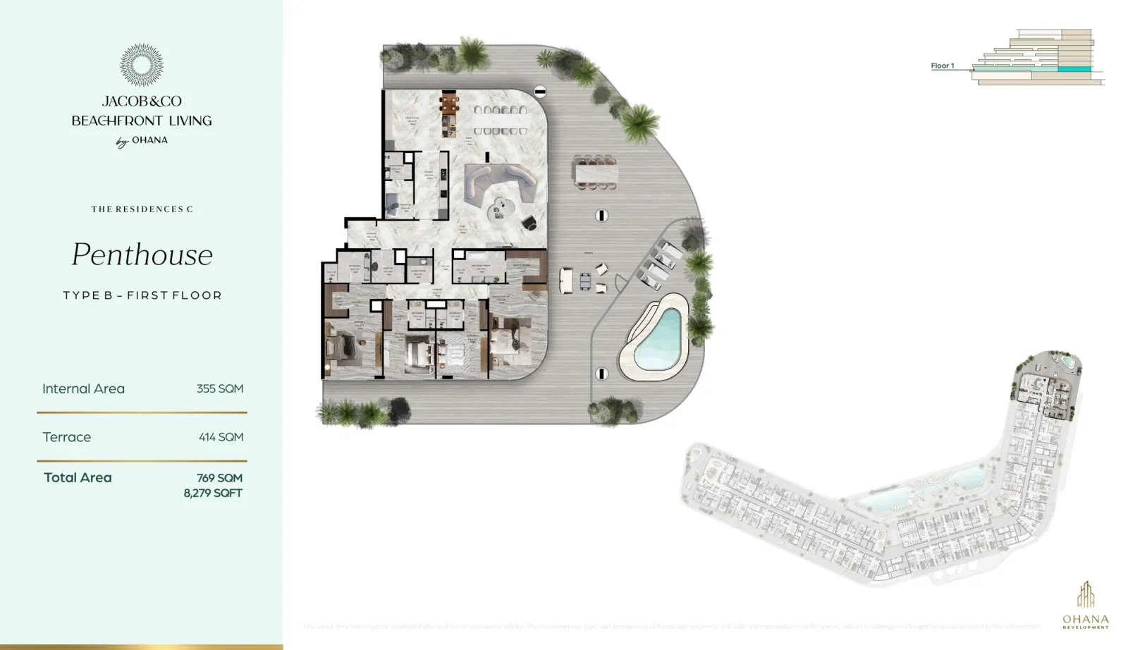 Floor plan for Type B1