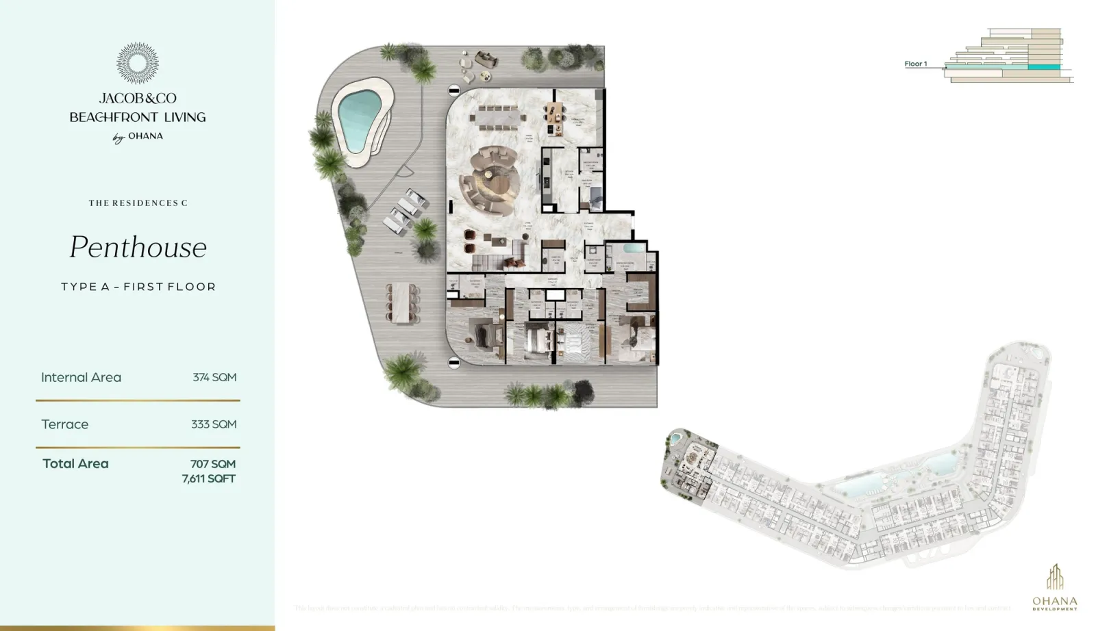 Floor plan for Type A1