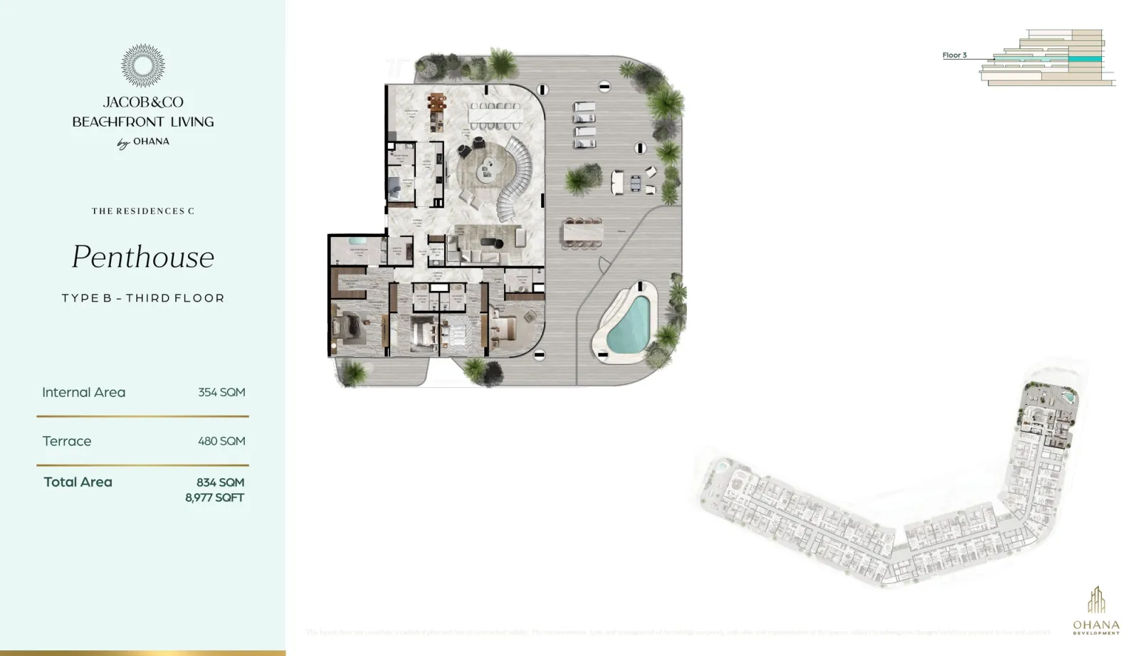 Floor plan for Type B3