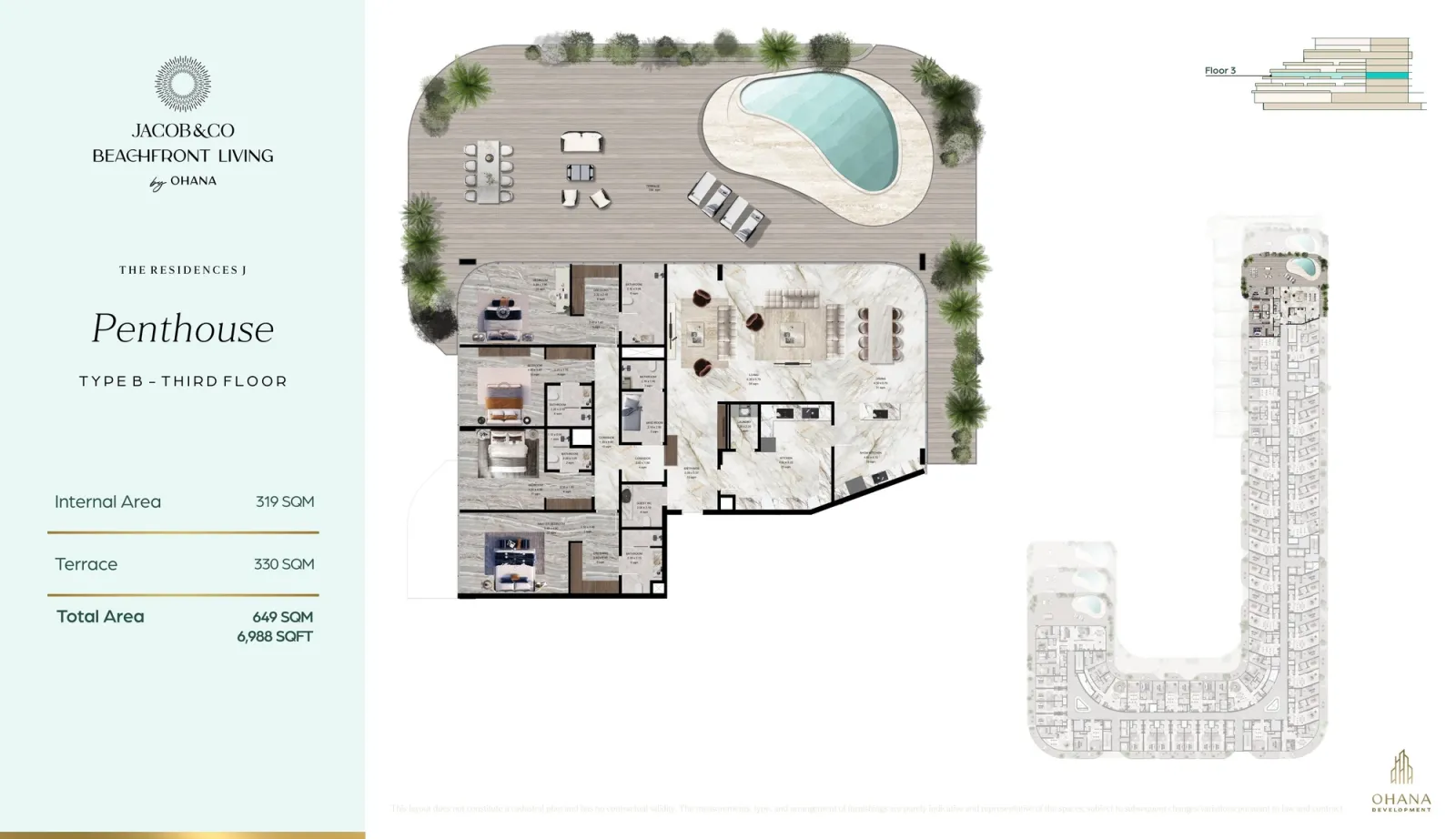 Floor plan for Type B3