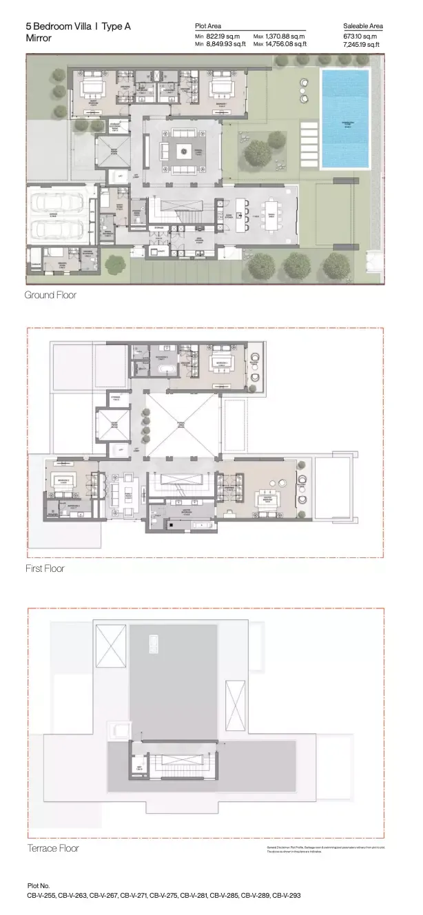 Floor plan for Type A Mirror
