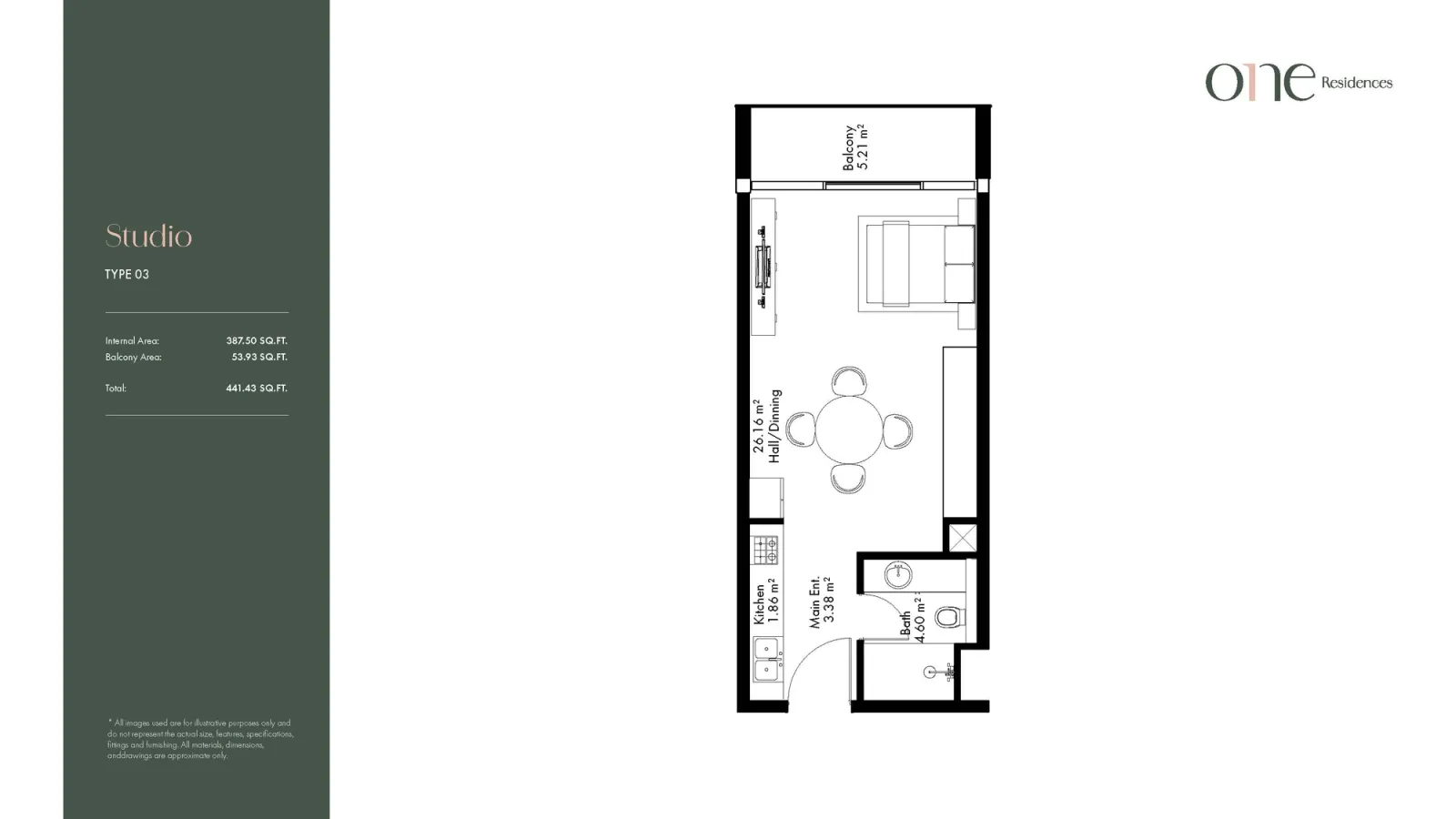Floor plan for Type 03