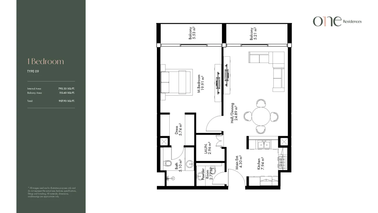 Floor plan for Type 09