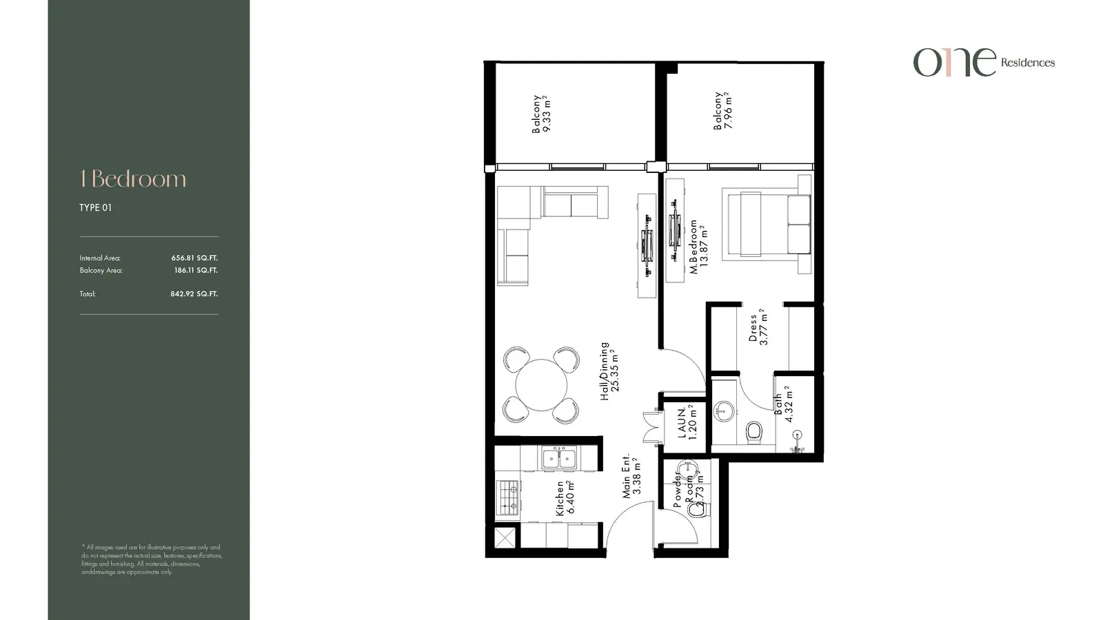 Floor plan for Type 01