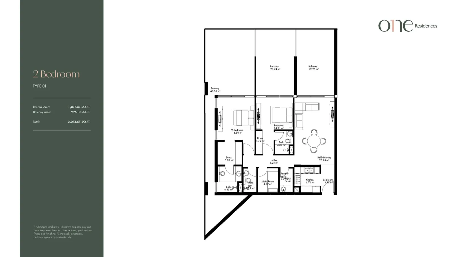 Floor plan for Type 01