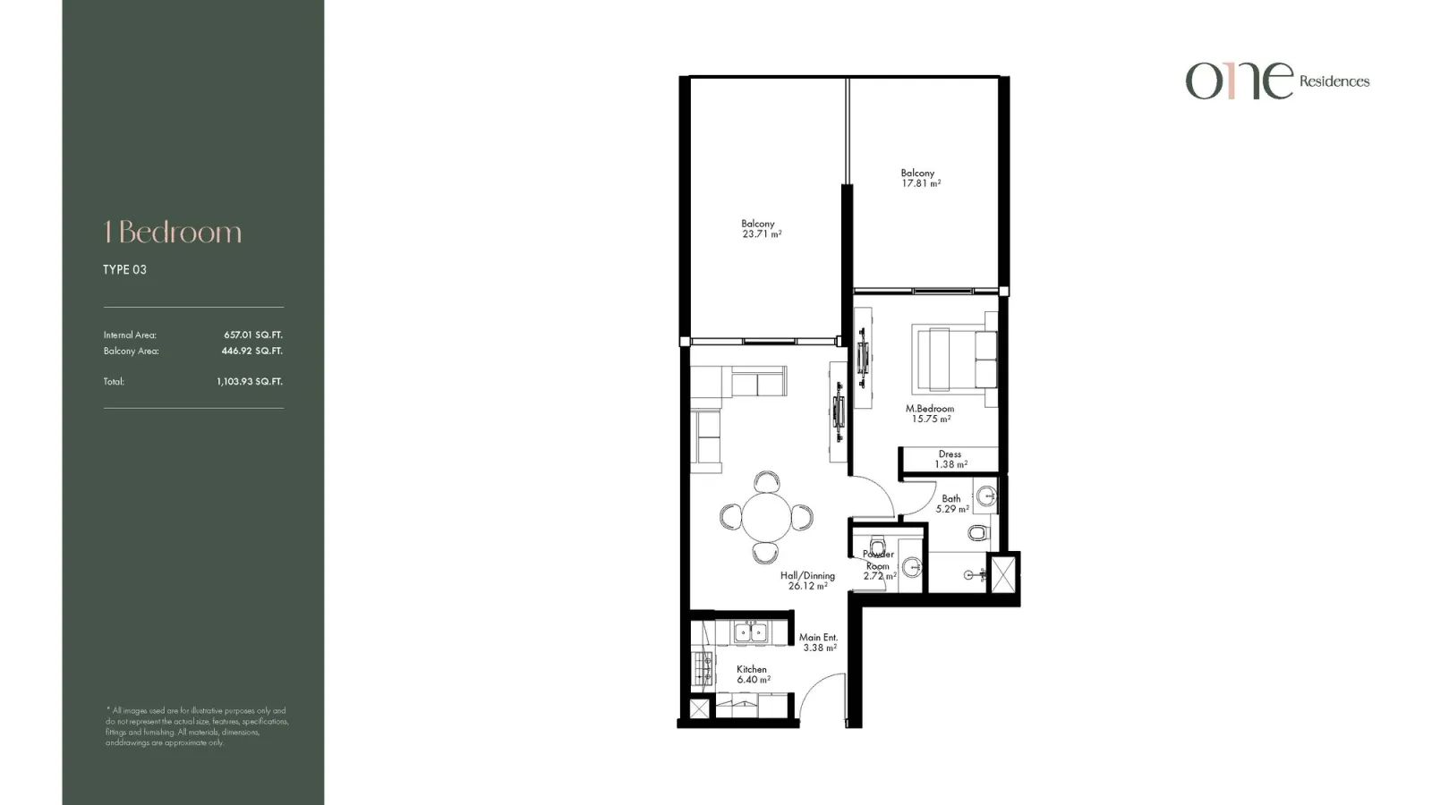 Floor plan for Type 03